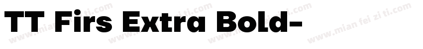TT Firs Extra Bold字体转换